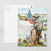  tekening: US Collage Briefkaart (Voorkant / Achterkant)