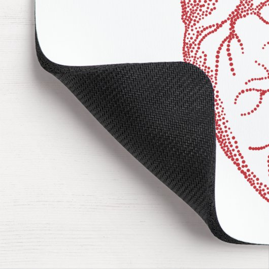 Tekening van anatomie van het menselijk hart muismat (Hoek)