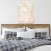 Tekening van architectuurgegevens canvas afdruk (Insitu (Slaapkamer))