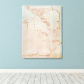 Tekening van architectuurgegevens canvas afdruk (Insitu (Houten vloer))