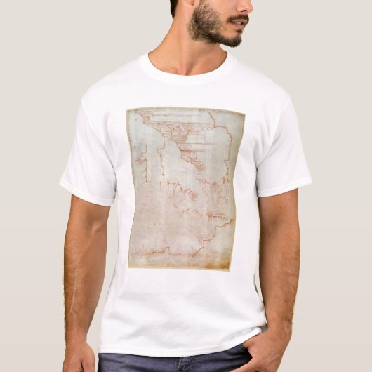 Tekening van architectuurgegevens t-shirt (Voorkant)