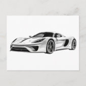 Tekening van auto's II Briefkaart (Voorkant)