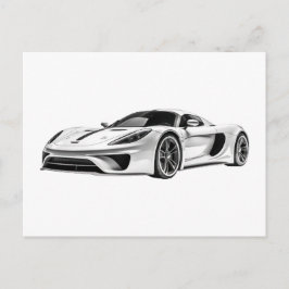 Tekening van auto's II Briefkaart