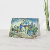 Tekening van Bethlehem Christmas Kaart (Voorkant)