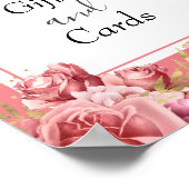 Tekening van Butterfly-Baby showers voor cadeautje Poster (Hoek)