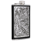 Tekening van cascade heupfles (Rechts)