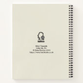 Tekening van cascade notitieboek (Achterkant)