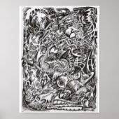 Tekening van cascade poster (Voorkant)