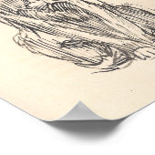 Tekening van Cat door Alexandre Steinlen Poster (Hoek)