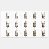 Tekening van de angklung-cartoon labels (Vel)