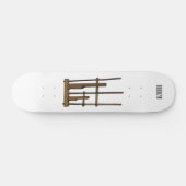 Tekening van de angklung-cartoon persoonlijk skateboard (Horizontaal)