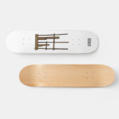 Tekening van de angklung-cartoon persoonlijk skateboard (Horizontaal)