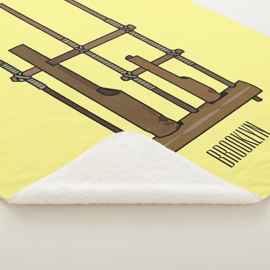 Tekening van de angklung-cartoon sherpa deken (3/4)