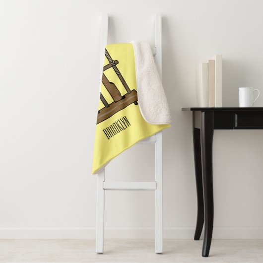 Tekening van de angklung-cartoon sherpa deken (In situ)