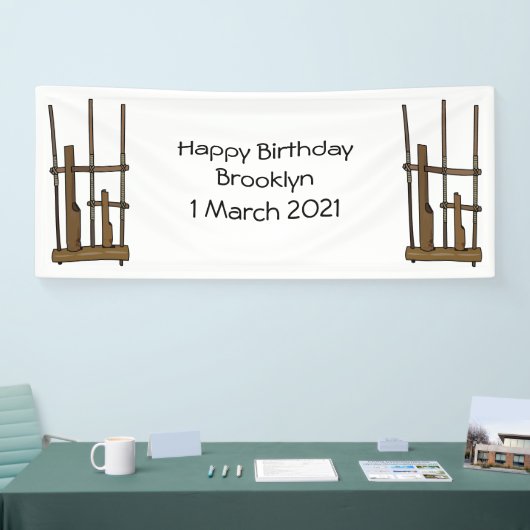 Tekening van de angklung-cartoon spandoek (Beurs)