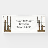 Tekening van de angklung-cartoon spandoek (Horizontaal)