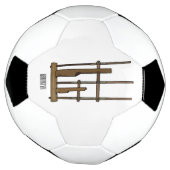 Tekening van de angklung-cartoon voetbal (Gedraaid)