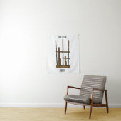 Tekening van de angklung-cartoon wandkleed (In situ)