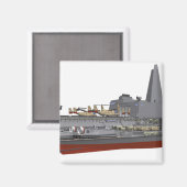 Tekening van de baan magneet (Voorkant / Achterkant)