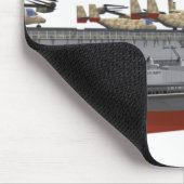 Tekening van de baan muismat (Hoek)