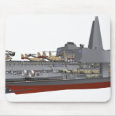 Tekening van de baan muismat (Voorkant)