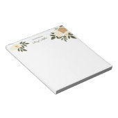 Tekening van de bodemflens aan de bloem notitieblok (Schuin)