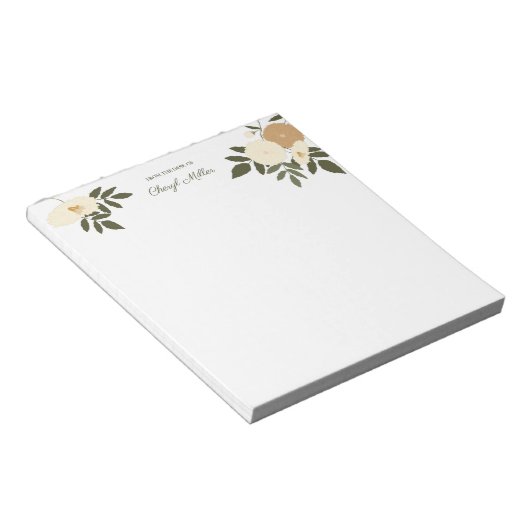 Tekening van de bodemflens aan de bloem notitieblok (Schuin)