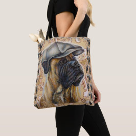 Tekening van de Boxer Dog Animal Art over Canvas t Tote Bag