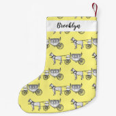 Tekening van de cartoon van bruiloft en vervoer kleine kerstsok (Achterkant)