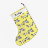 Tekening van de cartoon van bruiloft en vervoer kleine kerstsok (Achterkant (Hangend))