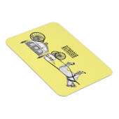 Tekening van de cartoon van bruiloft en vervoer magneet (Rechterzijde)