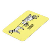 Tekening van de cartoon van bruiloft en vervoer magneet (Linkerzijde)