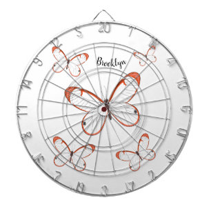 Tekening van de cartoon van de brillenglyter dartbord