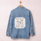 Tekening van de cartoon van de brillenglyter denim jacket (Hangar)