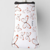 Tekening van de cartoon van de brillenglyter golfheadcover (Draai 90)