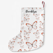 Tekening van de cartoon van de brillenglyter kleine kerstsok (Achterkant)