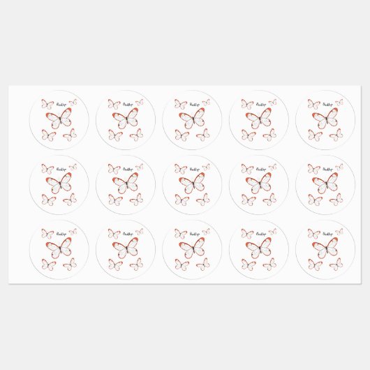 Tekening van de cartoon van de brillenglyter labels (Vel)