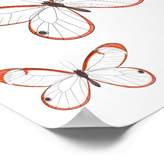 Tekening van de cartoon van de brillenglyter poster (Hoek)