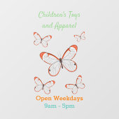 Tekening van de cartoon van de brillenglyter raamsticker (Vel)