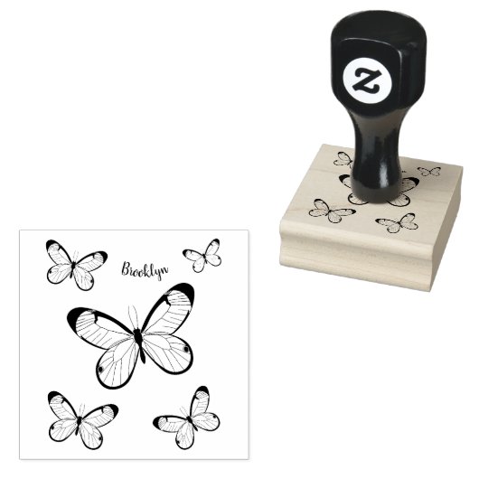 Tekening van de cartoon van de brillenglyter rubberstempel (Gestempeld)