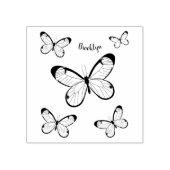 Tekening van de cartoon van de brillenglyter rubberstempel (Afrduk)