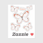 Tekening van de cartoon van de brillenglyter sticker (Vel)