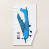Tekening van de cartoon van vast vliegtuig bad handdoek (Handdoek)