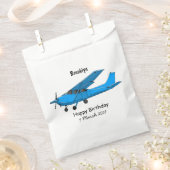 Tekening van de cartoon van vast vliegtuig bedankzakje (Geknipt)