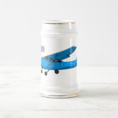 Tekening van de cartoon van vast vliegtuig bierpul (Center)