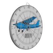 Tekening van de cartoon van vast vliegtuig dartbord (Voorkant Links)