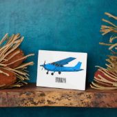 Tekening van de cartoon van vast vliegtuig fotoplaat (Zijkant)