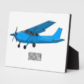 Tekening van de cartoon van vast vliegtuig fotoplaat (Zijkant)