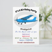 Tekening van de cartoon van vast vliegtuig kaart (Staand voorkant)