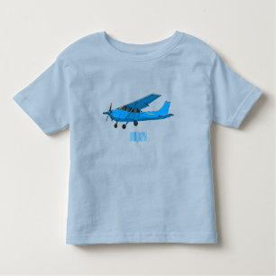 Tekening van de cartoon van vast vliegtuig kinder shirts